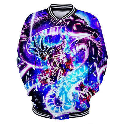 Dragon Ball Goku Kid Men Zipper Hoodie Cartoon Japan Style Anime Women Sweatshirt 2025 New Fashion Children Jackets Coat