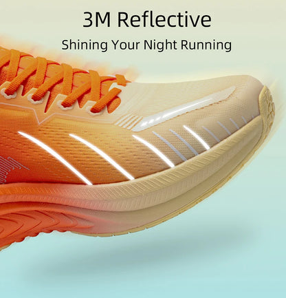 ONEMIX New Cushioning Running Shoes For Men Suitable for Heavy Runners Lace-Up Sports Women Non-slip Outdoor Athletic Male Sneakers