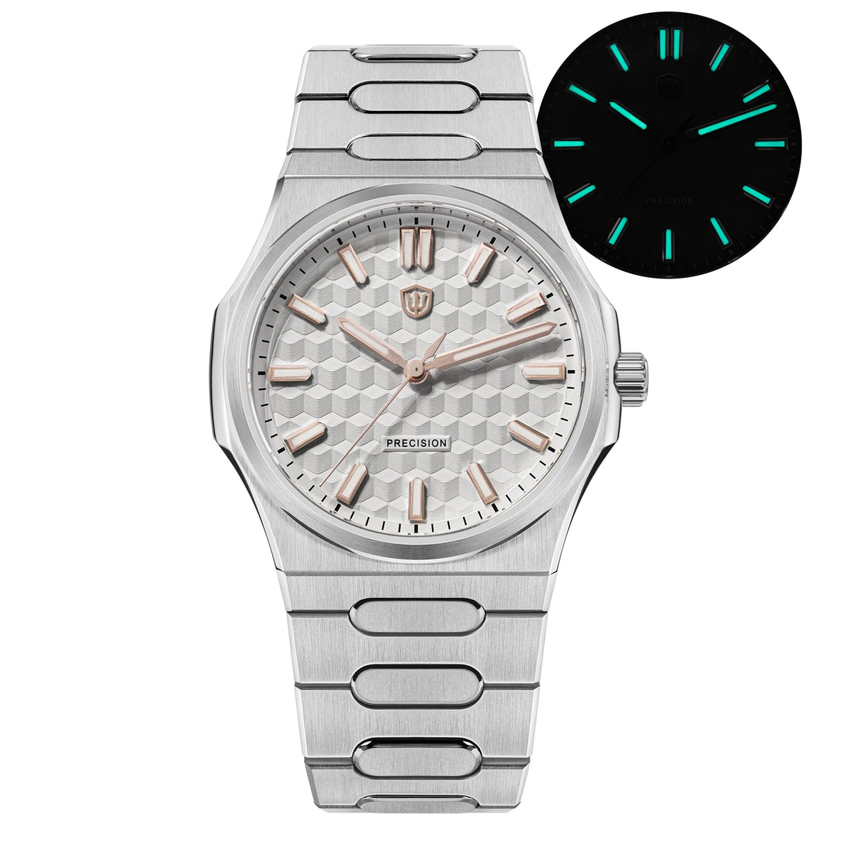 Watchdives WD0016 Super Black Men's Watch Ultra Light-Absorbing Dial VH31/VH60 Sweep Second Quartz Movement Stainless Steel Watch