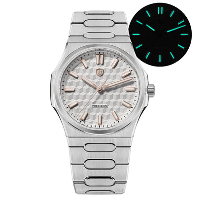 Watchdives WD0016 Super Black Men's Watch Ultra Light-Absorbing Dial VH31/VH60 Sweep Second Quartz Movement Stainless Steel Watch