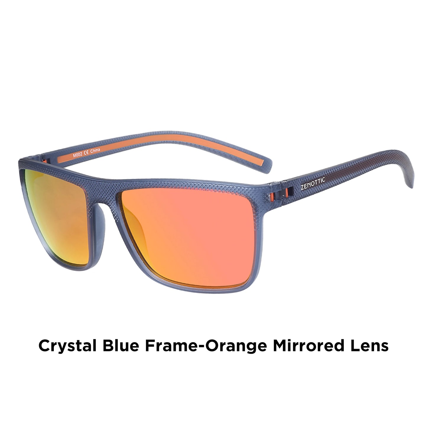 ZENOTTIC Polarized Sunglasses for Men Lightweight TR90 Frame UV400 Protection Square Sun Glasses