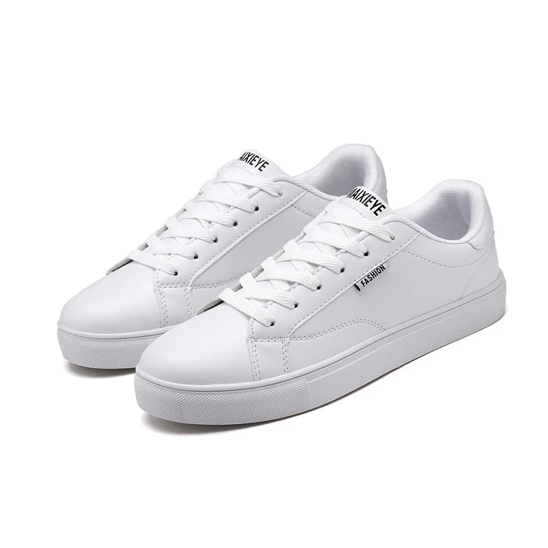 Scarpe casual da skateboard da uomo, scarpe bianche per il tempo libero all’aperto, sneakers traspiranti da camminata, scarpe basse, scarpe da uomo 39-48