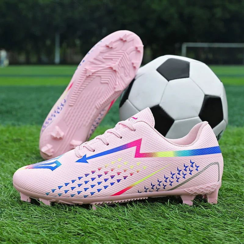 High Quality Mens Soccer Shoes Society Ultralight Turf Soccer Cleats Sneakers Training Football Boots Chuteira Campo 35-45