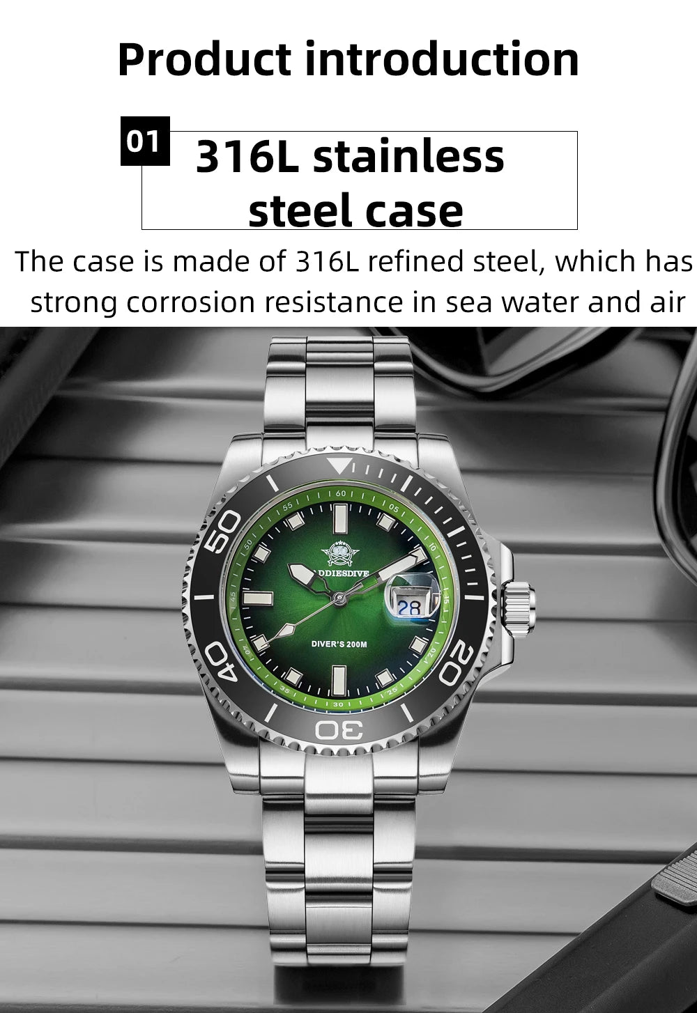 ADDIESDIVE AD2089 NEW Sports Watches Men's 41mm Quartz Watch Colorful Rotatable Bezel BWG9 Luminous 200m Waterproof Diving Watch