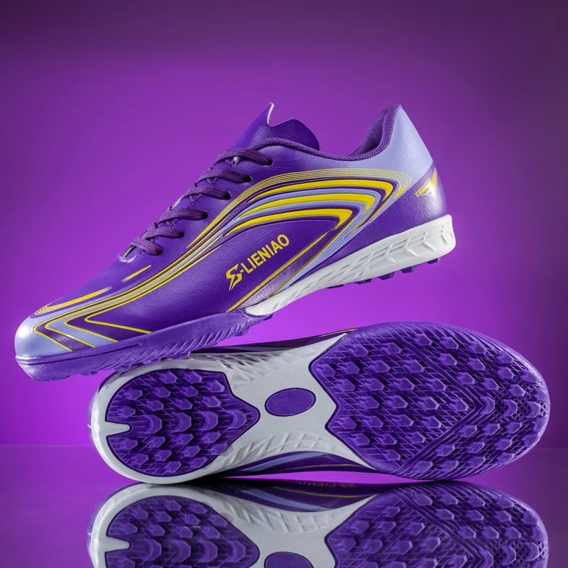 Nouvelles chaussures de football pour hommes, crampons de terrain antidérapants, chaussures de football pour l'entraînement, baskets de haute qualité, futsal, intérieur, vente chaude, extérieur