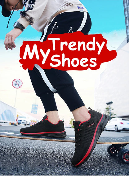 Zapatillas de running para hombre, transpirables, ligeras y cómodas, calzado casual masculino, tenis outdoor slip-on para caminar