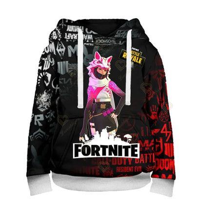 Felpe con cappuccio Fortnite Peely Print New Design, per uomo, donna e bambino, a maniche lunghe, stile casual streetwear