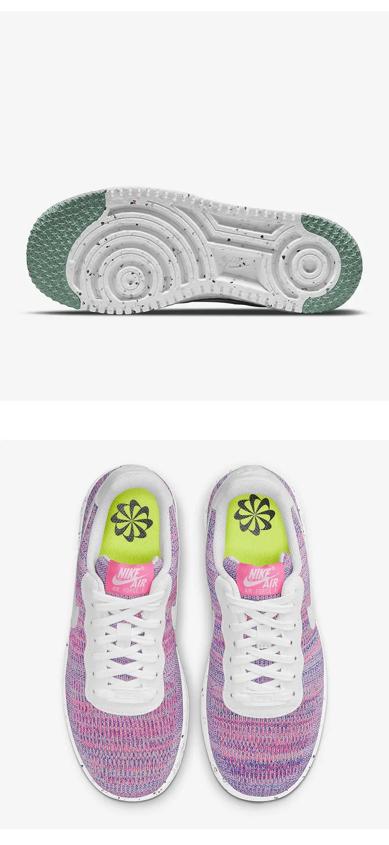 Nike Authentic AF1 CRATER FLYKNIT Women's Sports Casual Sneakers DC7273-500