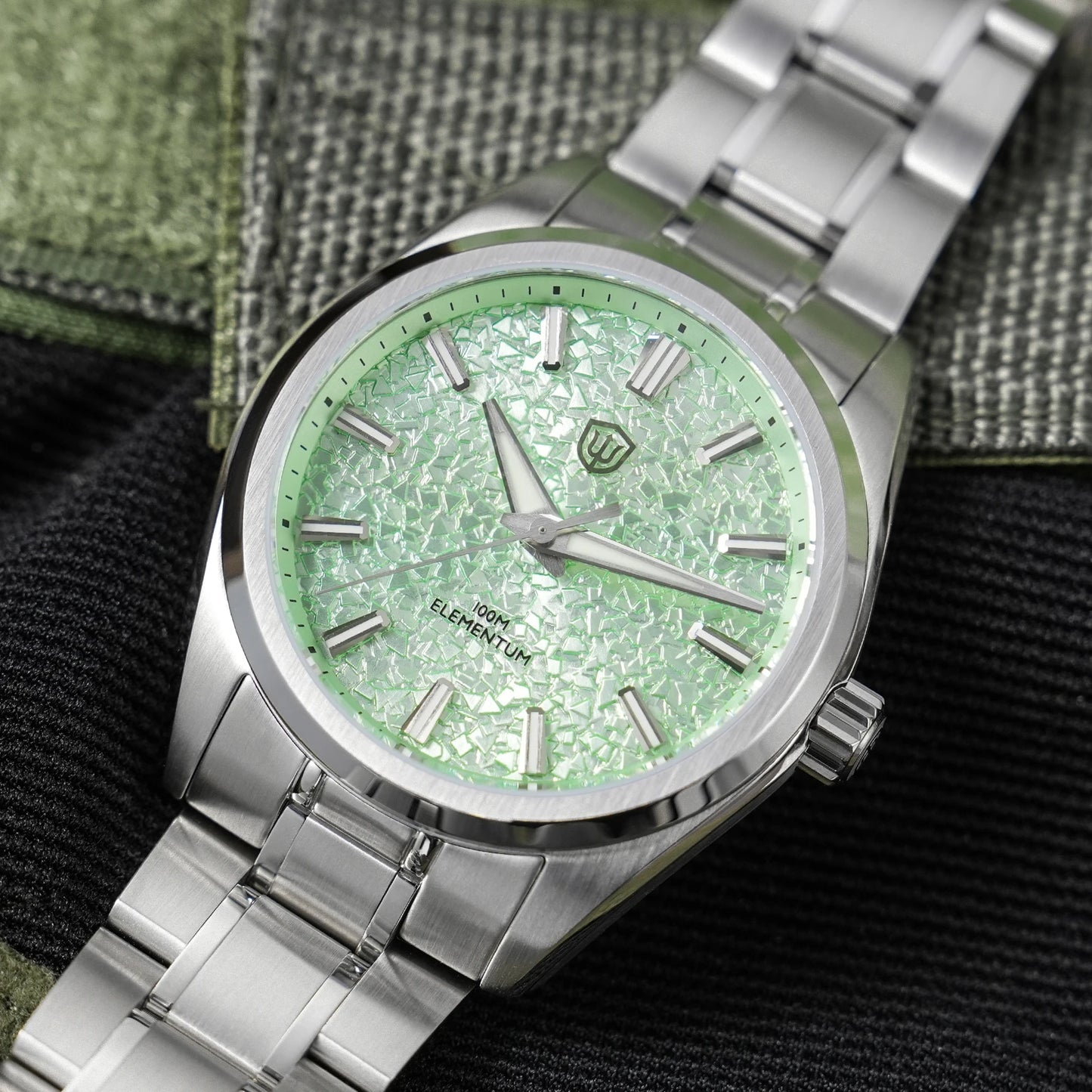 Watchdives WD0003C 38mm Watch VH31 Sweep Seconds Quartz Movement Stainless Steel Watch Elementum Original Design Men Wristwatch