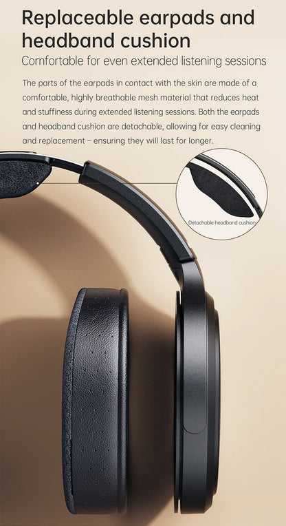 Auriculares audiófilos over-ear magnéticos planares FiiO JT7 – Driver de 95x86mm, headset HiFi con cable de 4.4mm y 3.5mm