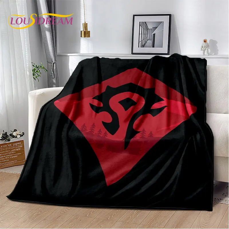 World of Warcraft, WOW, mekana plišana deka za gejmere, flanelska deka, prekrivač za dnevni boravak, spavaću sobu, krevet, kauč i piknik