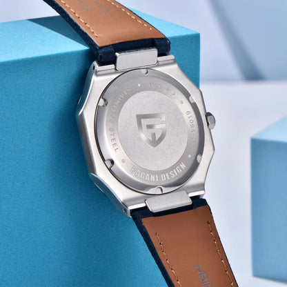 Reloj de lujo cuadrado de cuarzo PAGANI DESIGN 2026 para hombre, cristal de zafiro AR, movimiento japonés, luminoso, acero 316L completo