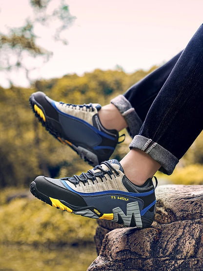Zapatillas de trekking para hombre Outdoor Lover, impermeables, botas de montaña de cuero genuino, calzado táctico para caza en bosque