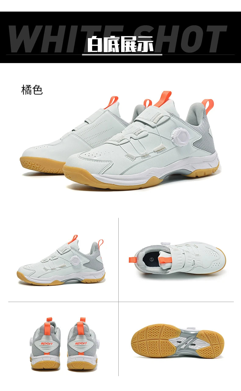 Professional Volleyball Shoes for Men and Women, Fitness Badminton Shoes, Youth Table Tennis Training and Competition Sports Shoes
