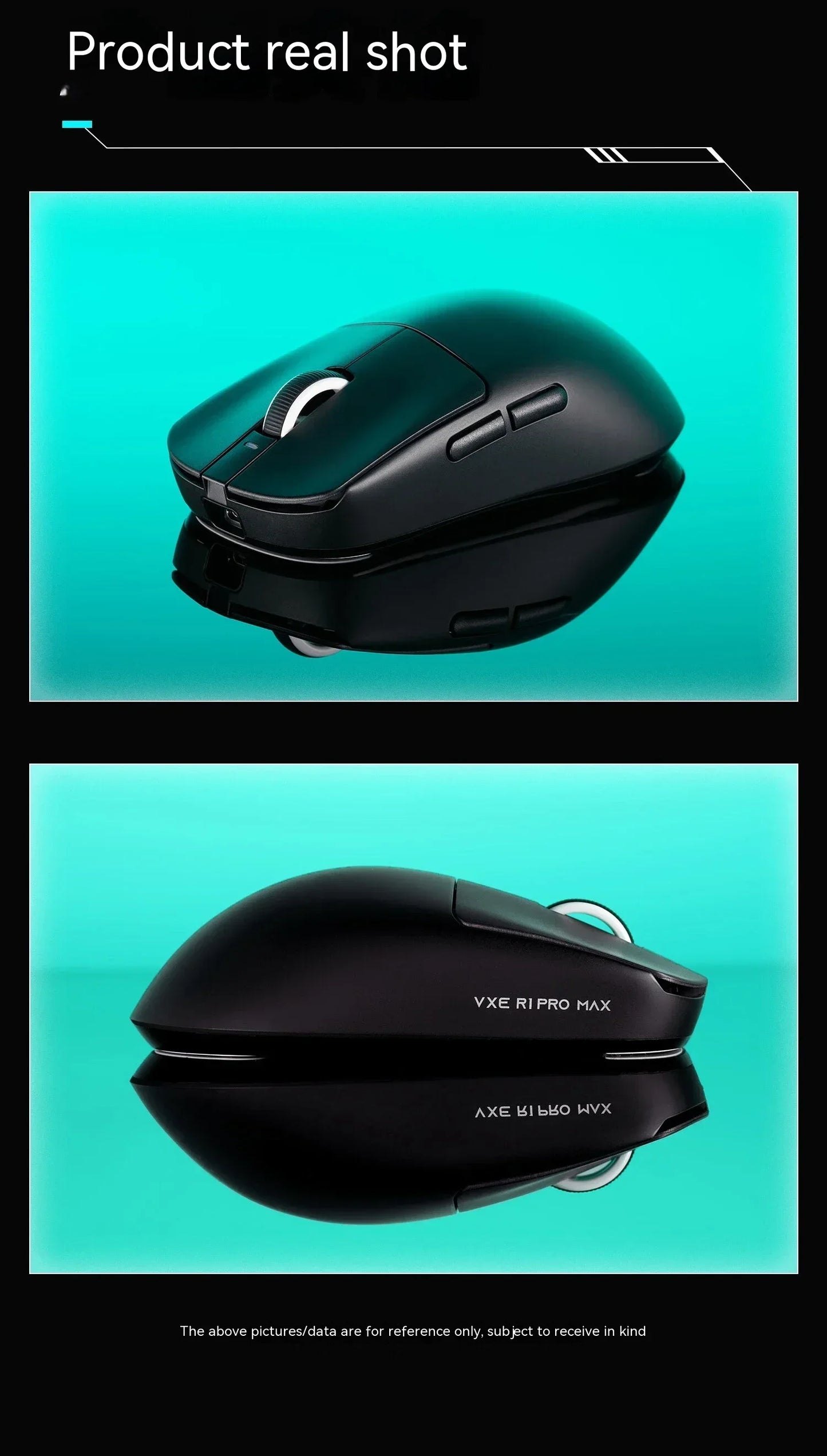 Ratón inalámbrico gaming VXE Dragonfly R1 Pro con sensor Paw3395, Nordic 52840, 2khz, Smart Speed X, baja latencia, para oficina y PC