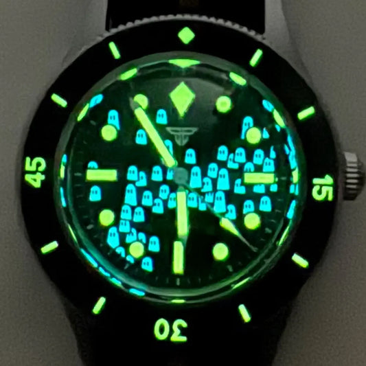 Super luminous Tandorio 50-Fathoms 40mm Sapphire Glass 200m Waterproof Ghost Pattern Miyota 8215 Automatic Movement Men Watch