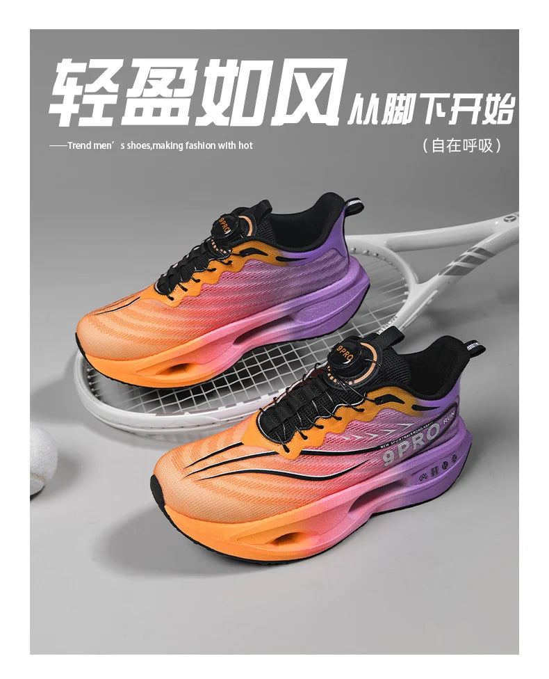 Running Shoes Carbon Board Speciality Marathon Men Sports Breathable Lightweight Women's Comfortable Athletic Nonskid Sneakers