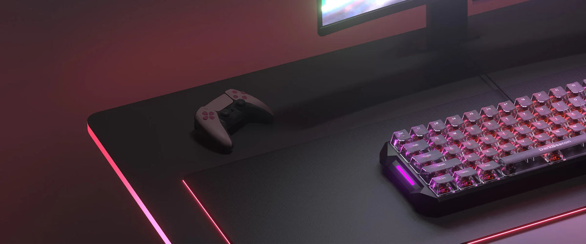 DarkBeacon Blade 68 RGB: tastiera meccanica silenziosa da gaming, con sostituzione a caldo, cablata, N-Key Rollover, compatta al 65% per giocatori su PC