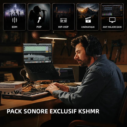 OneOdio Studio Max kabellose DJ-Kopfhörer Bluetooth 6.0 – 9ms ultraniedrige Latenz, Hi-Res LDAC Studio-Monitor-Over-Ear-Headset mit Mikrofon