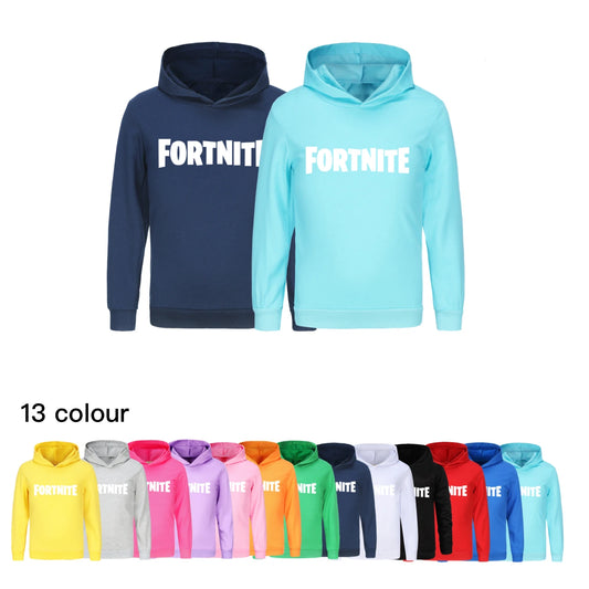 Kids Fortnite Baby Cartoon Clothing Hoodie  Unisex Boys Long Sleeve Hooded Sweatshirts Youth Girls Casual Coats1354