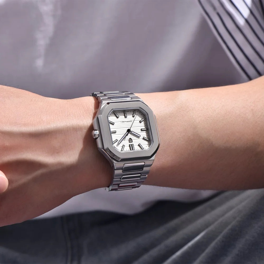 PAGANI DESIGN New V2 Men's Square Quartz Watch Top Luxury Brand Sports Waterproof Sapphire Stainless Steel Quartz Watch