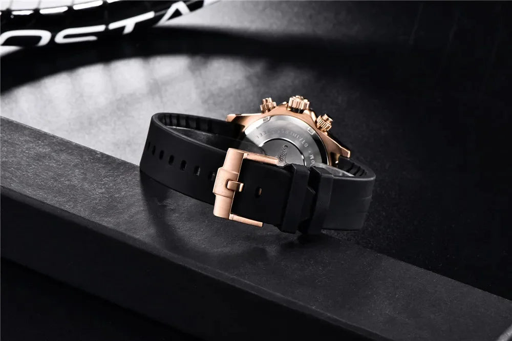 Nuovo originale PAGANI DESIGN PD-1664 orologio da uomo di lusso, movimento al quarzo giapponese VK63, zaffiro, impermeabile, cronografo, oro