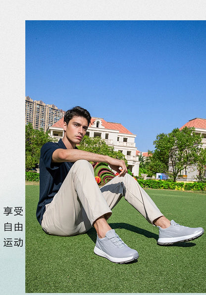 Golf Sports Shoes Men Waterproof high-Quality Leather Golf Competition Sports Shoes Formal Shoes Golf Course Men Training Shoes