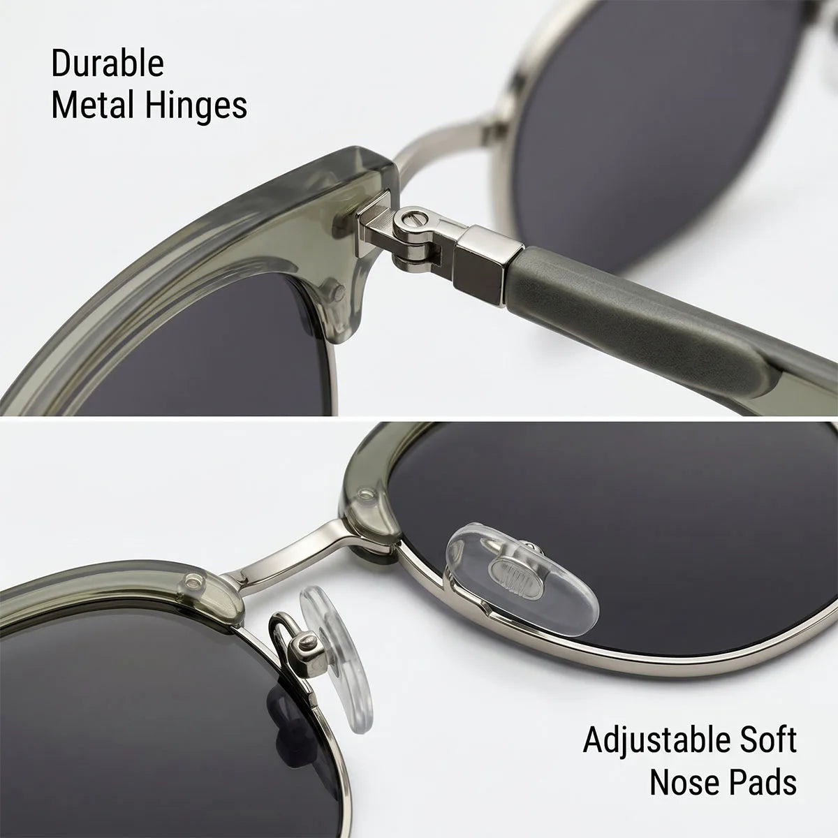 Polarized Sunglass Men Lenses Semi Rimless Vintage Retro Sunglasses Women Trendy Vacation Fashion Glasses Gafas De Sol Hombre