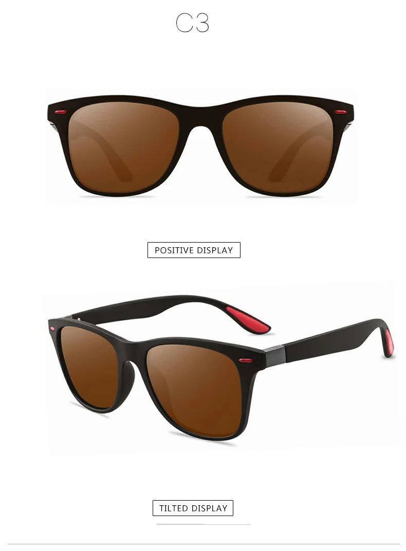 Fashion Classic Polarized Sunglasses Men Women Square Sun Glasses Anti-glare Goggle Travel Fishing Cycling Sunglasses UV400
