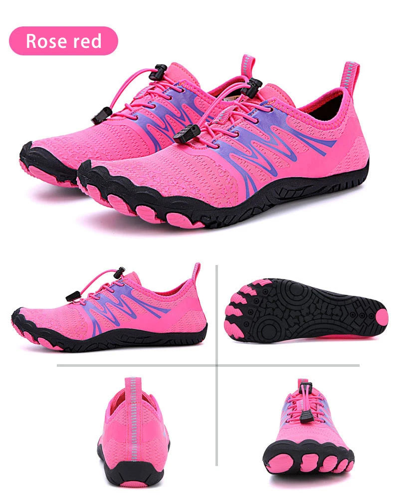 EOCENE men and women barefoot outdoor sports aqua shoes, quick-dry beach swimming fitness wading hiking cycling water sneakers