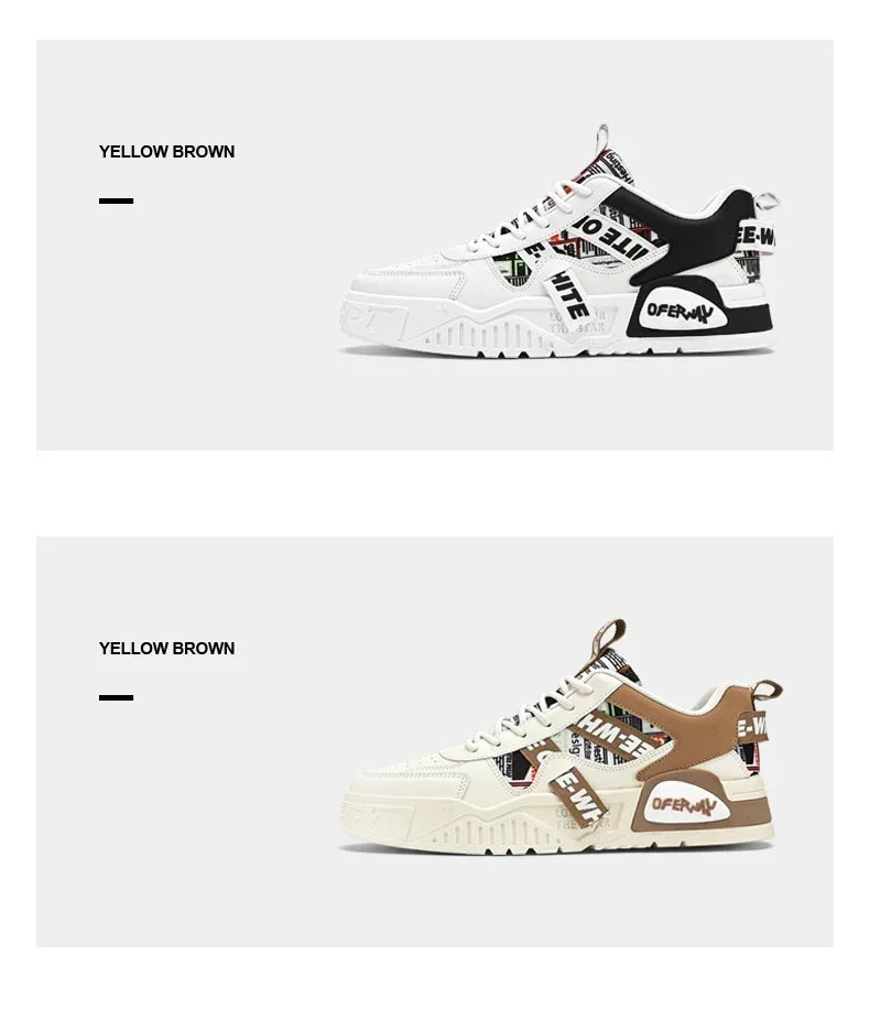 New Skateboard Men's Shoes Summer Sneakers Leather Casual Fashion Outdoor Running Sports Hiking Tennis Platform Designer Luxury