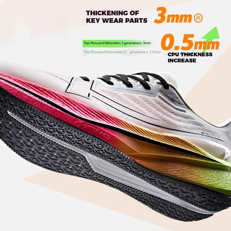 Buty do biegania Xtep 2000km 3.0 dla kobiet – wiosenne trampki z amortyzacją, do treningu i joggingu, odporne na zużycie, lekkie 875118110034