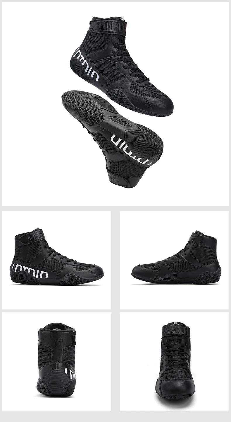 Nuove scarpe da wrestling da uomo, taglia grande, in mesh traspirante, scarpe da boxe antiscivolo, resistenti all’usura, sneaker casual alla moda per sport ad alta intensità