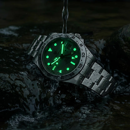 Pagani Design 2026 Nuovo orologio subacqueo da uomo 42mm in zaffiro, automatico meccanico GMT, impermeabile 100m PD1682
