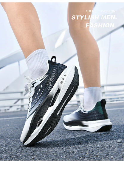 Running Shoes Carbon Board Speciality Marathon Men Sports Breathable Lightweight Women's Comfortable Athletic Nonskid Sneakers