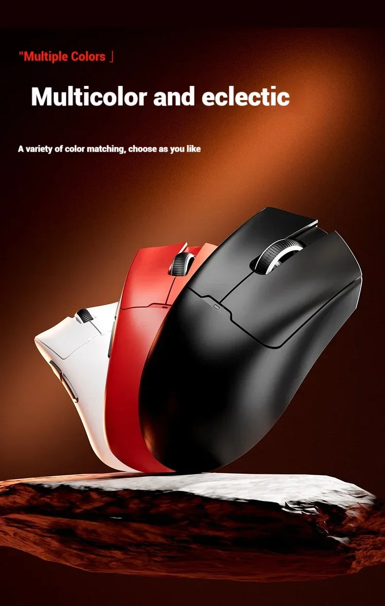 EWEADN A5 Pro Ultra Wireless Gaming Mouse, Lightweight Tri-Mode Mouse with PAW3395 Sensor, 26K DPI, Low Latency Rechargeable Gaming Mouse