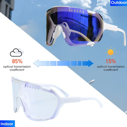 Lunettes de soleil photochromiques DEVOURS pour le cyclisme, hommes et femmes, sport, VTT, vélo, lunettes MTB, changement de couleur