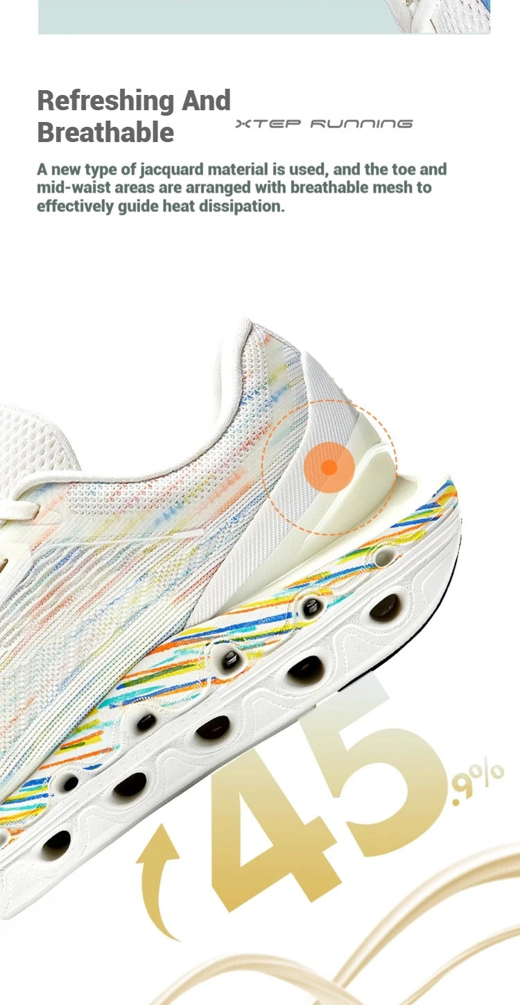 Scarpe da running Xtep Reactive Coil 11.0 da uomo - Scarpe sportive estive, sneakers morbide con assorbimento degli urti e ritorno elastico 976219110026