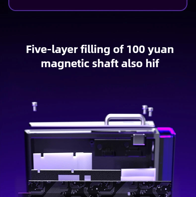 Magnetic Keyboard mechanical Aula Hero68he wired  RGB65% teclados gamer Hot-Swap pc 8000 Hz Polling Rate white clavier mecanique