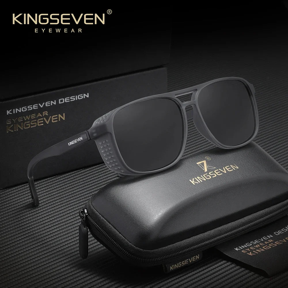 Lunettes de soleil polarisées de la marque KINGSEVEN, design classique, protection UV400, pour hommes et femmes, lunettes de sport et de plein air