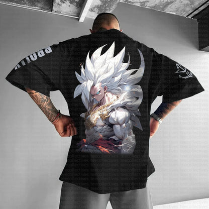 Camiseta de verano 2025 Son Goku Dragon Ball Anime para hombre, estilo Harajuku oversize retro urbano, tops unisex informales holgados de manga corta para mujer
