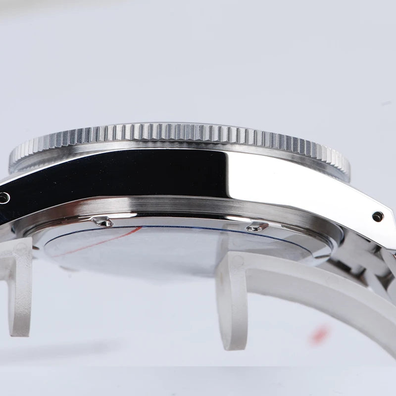Orologio cronografo da uomo Tactical Frog 41mm, movimento al quarzo solare VS75, impermeabile, zaffiro, verde, luminoso C3, orologio da polso al quarzo