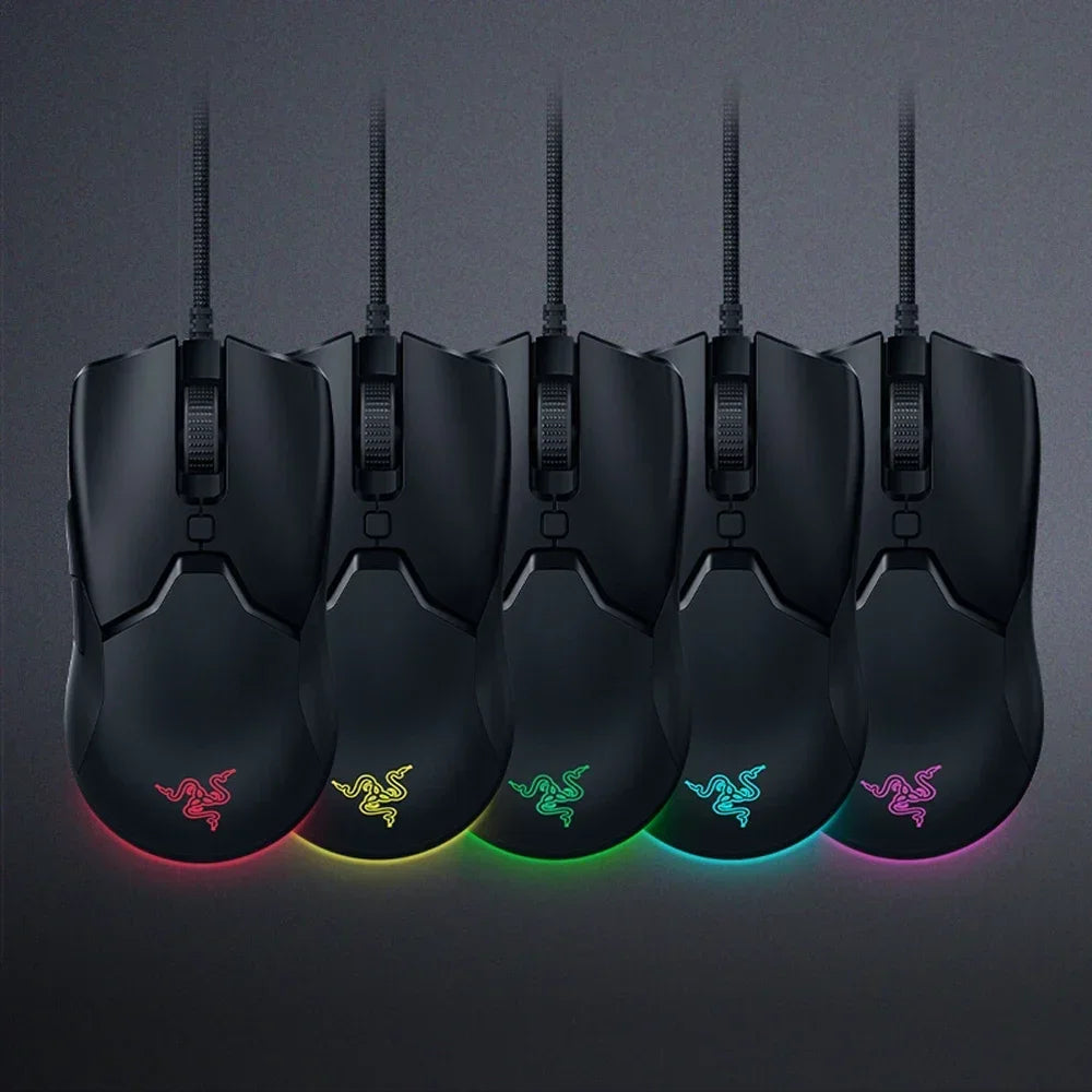 Razer Regalo de Año Nuevo Thunder Snake Viper Mini Ratón Gaming Esports con Cable para Ordenador y Portátil, Luz RGB, para Manos Pequeñas