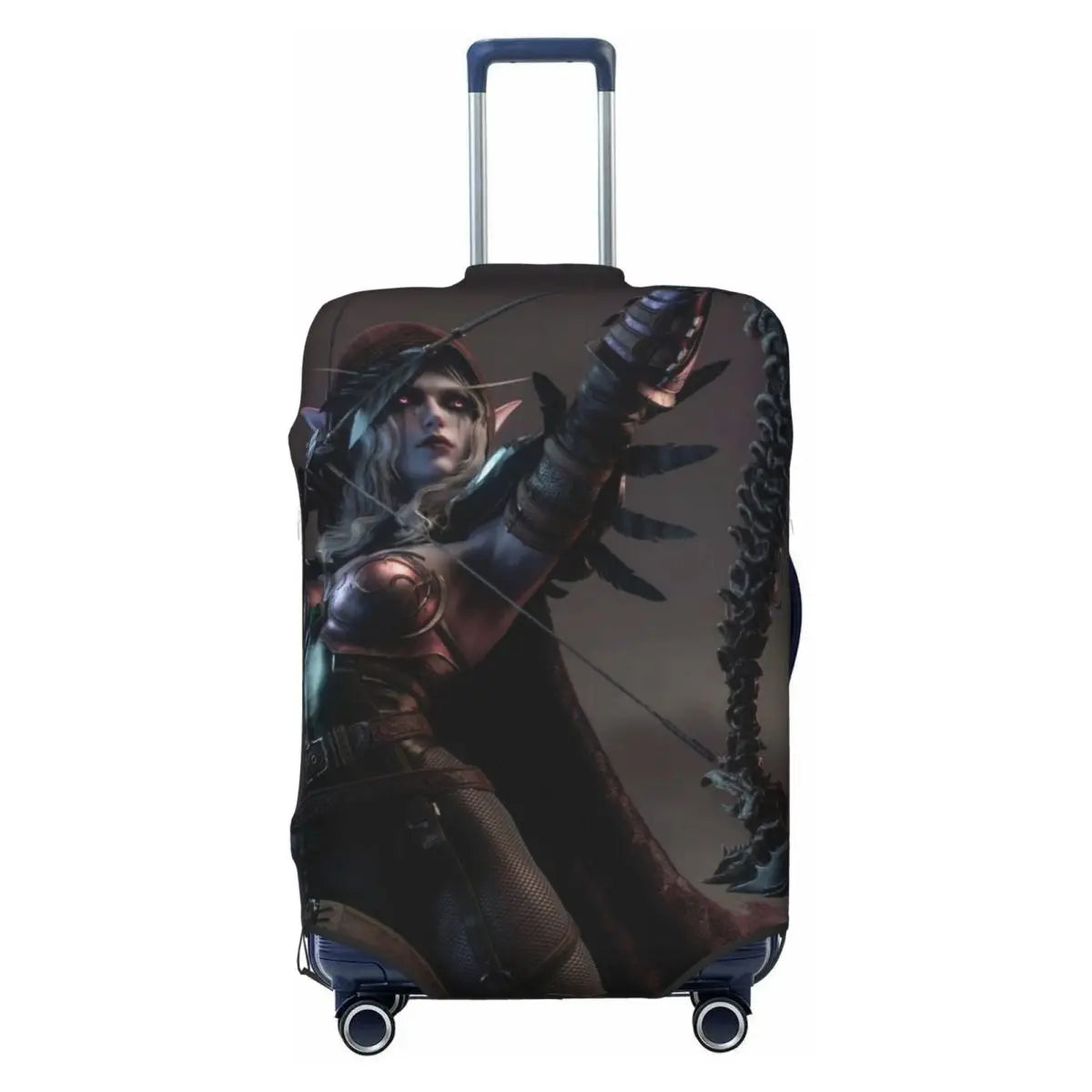 World Of Warcraft Sylvanas Windrunner Suitcase Cover Flight Fun Luggage Supplies Cruise Trip Protection