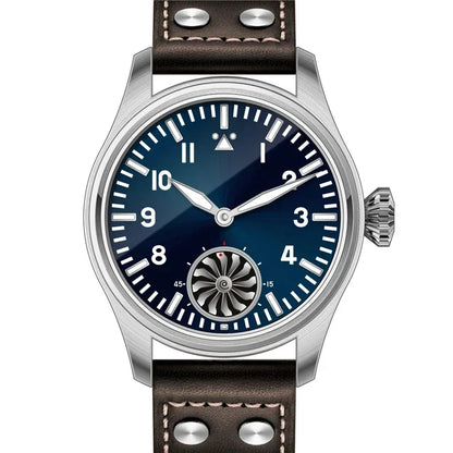 Reloj mecánico para hombre Hruodland 2025 nuevo, Seagull ST3620, piloto retro 43MM, luminiscencia Bgw-9, cristal de zafiro, turbina