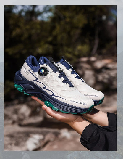 Sneakers da uomo casual outdoor antiscivolo e ammortizzanti, versatili scarpe da hiking off-road con suola morbida e confortevole per running