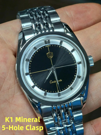 Watchdives WD1954 36mm VH31 Sweep Quartz Watch Sapphire Crystal 316L Steel 100M Water Resistant BGW9 Lume Men Watch