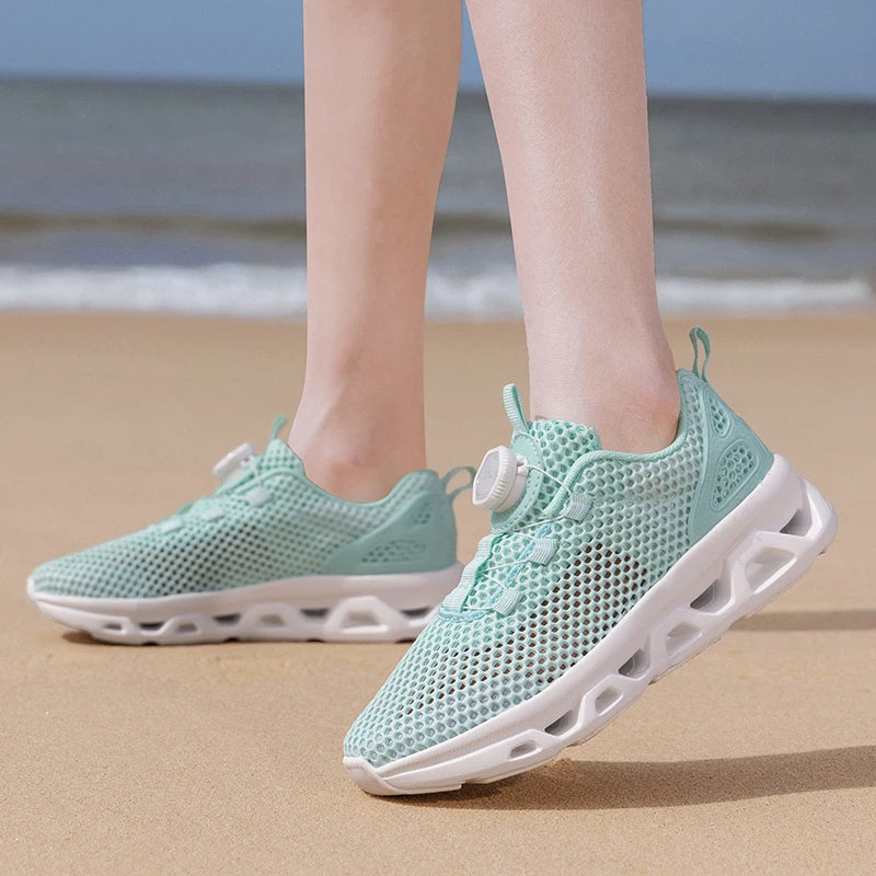 2026 Men Women Quick-Dry Wading Shoes Water Breathable AquaIn Upstream Antiskid Outdoor Sports Wearproof Beach Sneakers 39-46