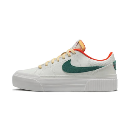 Nike Court Legacy Lift Height-Enhancing Sole Design Comfortable Anti-Slip Cushioning Durable Athletic Shoes  FZ2606-100