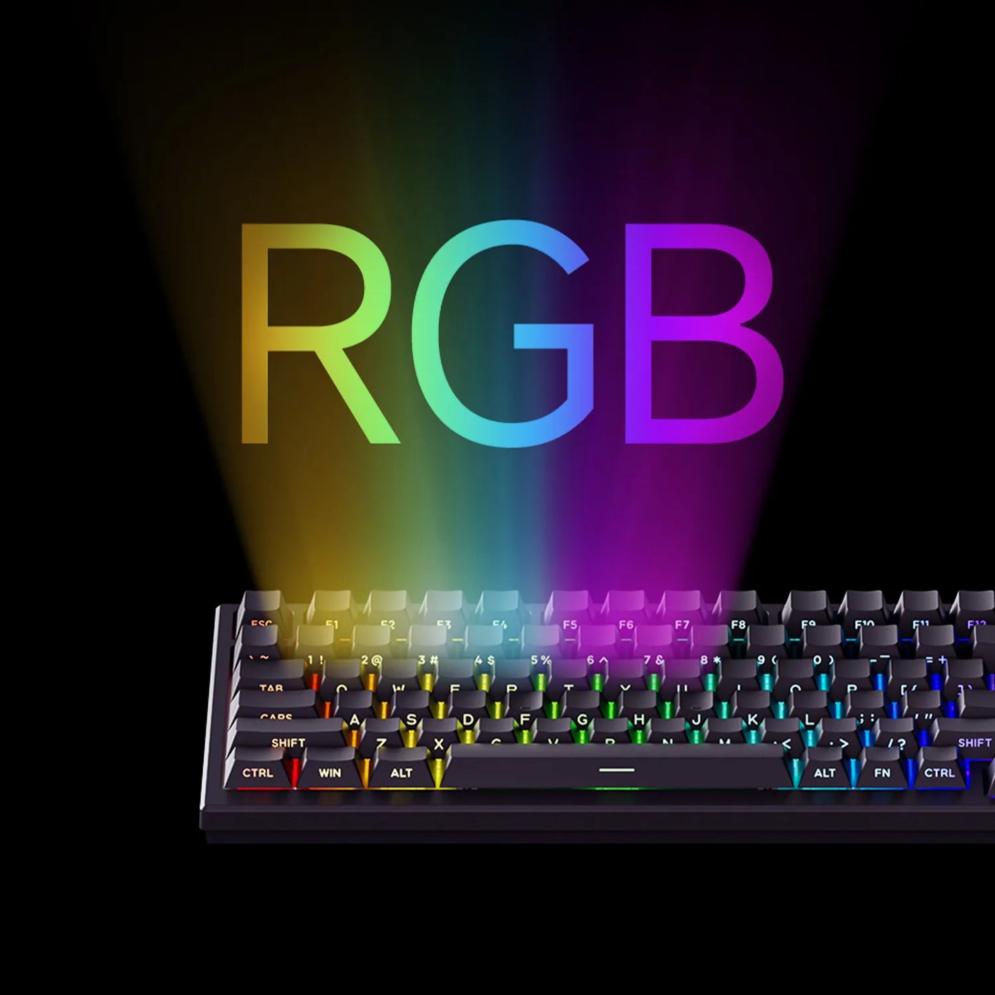 Teclado AKKO TAC75 HE com interruptores magnéticos, formato 75%, teclado gaming Rapid Trigger 0.005mm 8K RGB com fio, teclado personalizado para esports para gamers
